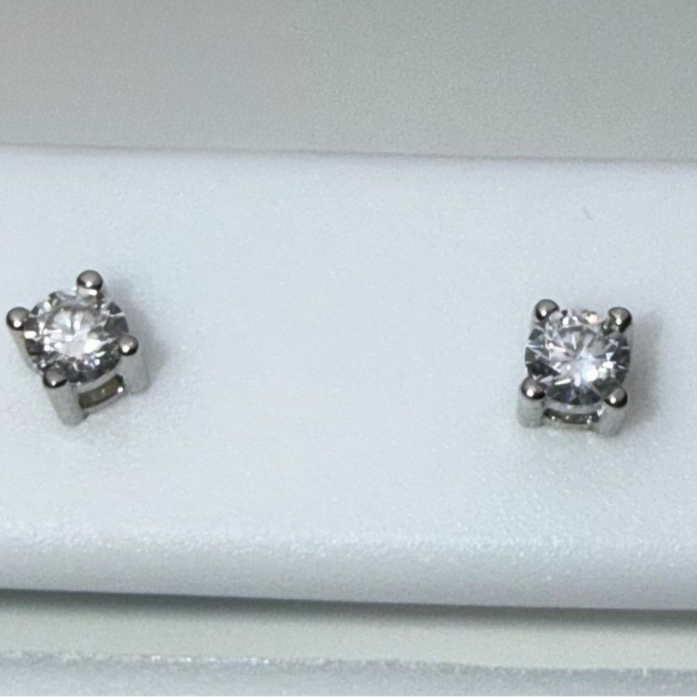 Sparkling Silver Crystal Earrings